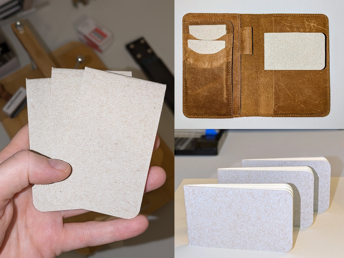 Wallet Notebooks product image collage for Chipboard set of 3